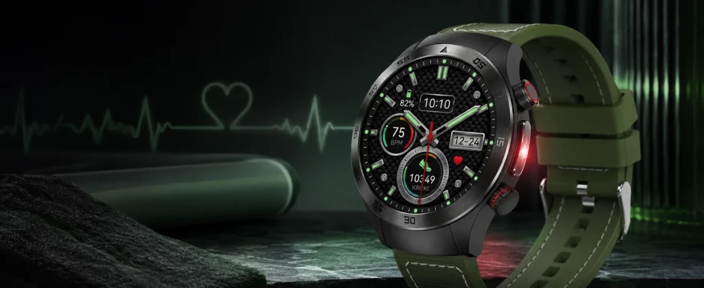 kardiowatch exon therapy zegarek z terapią laserową zielony pasek