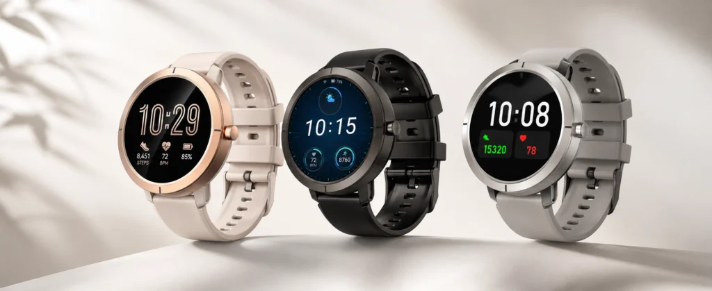 smartwatch dla kobiet w 3 wersjach pasków EXON ATRIA