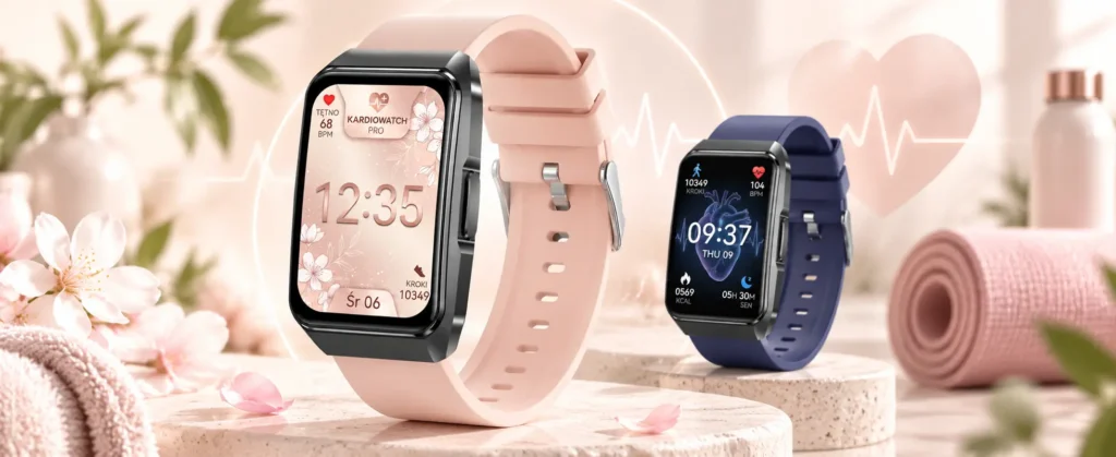 smartwatch z ekg exon Volt z prostokątną kopertą