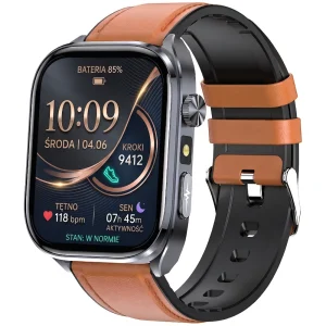Kardiowatch z pomiarem serca EKG HRV Exon Vectra duży ekran 2.0 cala