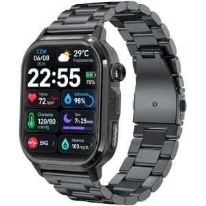 Kardiowatch Navis z pomiarem glukozy w zegarku