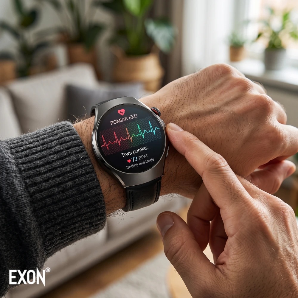 Kardiowatch Ekg Exon Vireo zegarek z detektorem pracy serca