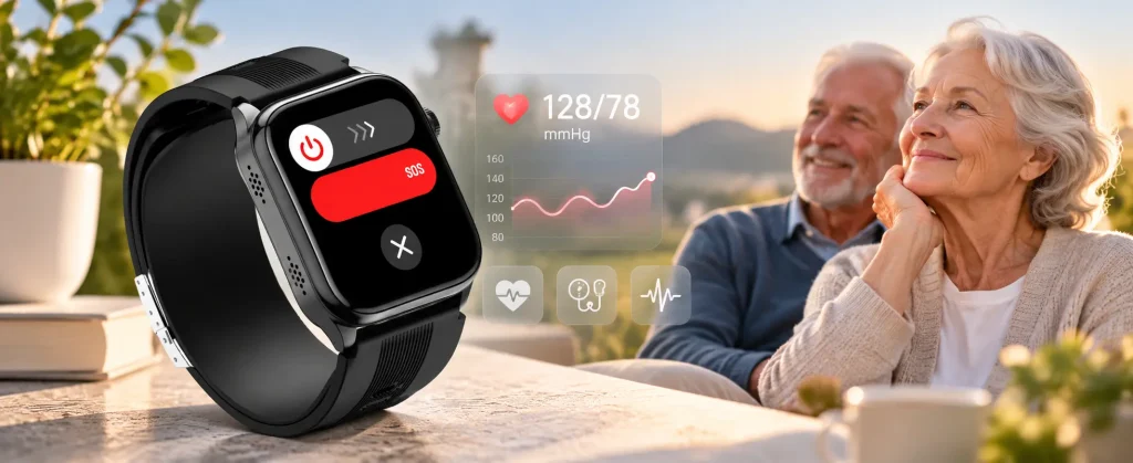 smartwatch zegarek dla seniora z funkcją sos